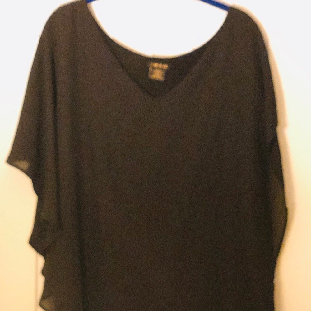 IMAN Global Chic Tank With Sheer Overlay